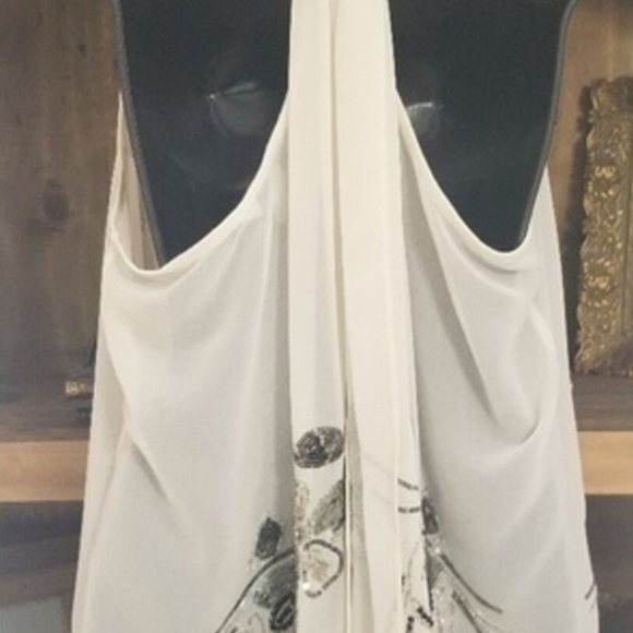 EUC Vintage Ludi Racer Sequins Open Back Top - Picture 8 of 12